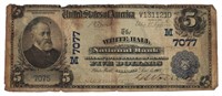 Series 1902 White Hall $5 Large National Currency