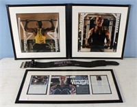3 Montel Williams Workout Photographs & Belt