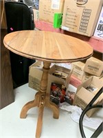 Small folding round table