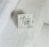 Certified 0.87 ct Princess Cut F/SI2 Loose Diamond