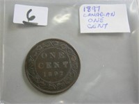 1897 Canadian Large One Cent Coin