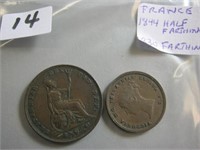 Two Great Britain Farthings