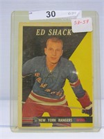 1958-59 TOPPS EDDIE SHACK HOCKEY CARD
