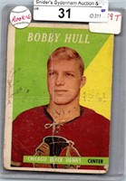 1958-59 TOPPS BOBBY HULL HOCKEY CARD