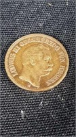 Gold Hessen 10 Mark 1875 H Ludwig III