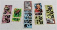 EIGHTEEN 1961-62 TOPPS HOCKEY CARDS
