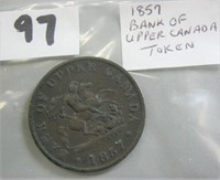 1857 Bank of Upper Canada Token