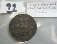 Ships,Colonies and Commerce Token