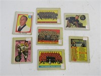 SEVEN 1961-62 TOPPS HOCKEY CARDS