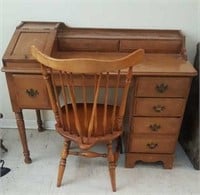 Wooden Desk & Chair