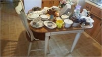 Wooden Oval Table & Chair *NO Contents