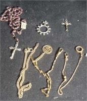 Watch Fobs, Rosary, Crosses