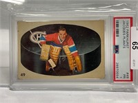 1962 PARKHURST #49 JACQUES PLANTE HOCKEY CARD