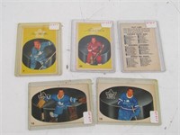 FIVE 1962-63 PARKHURST HOCKEY CARDS
