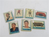 SEVEN 1962-63 TOPPS HOCKEY CARDS