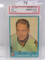 1962-63 TOPPS #33 BOBBY HULL HOCKEY CARD