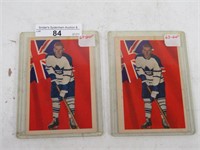 TWO 1963-64 PARKHURST DAVE KEON HOCKEY CARDS