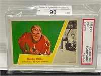 1963-64 TOPPS #33 BOBBY HULL HOCKEY CARD
