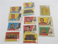 TWELVE 1963-64 TOPPS HOCKEY CARDS