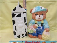 Cow & Bear Cookie Jar