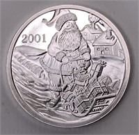 Santa coin, 1 Troy oz. .999, 2001