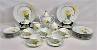 China tea set for six, Portugal - Denby pattern,