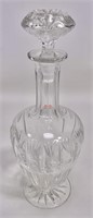 Footed decanter, 8.75" tall, 3.25" dia. - Kosta