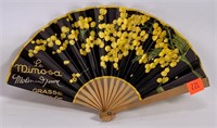 Souvenir fan, La Mimosa - Paris 5.5" long