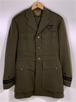 Green wool Navy uniform, single breasted,