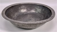 Pewter bowl, marked LONDON with hallmarks,