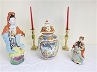 Chinese Inspired Figurines w/ Candles