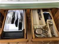 Collection of Knives, Measuring Spoons & more
