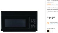 1.6 cu ft Over the Range Microwave Oven