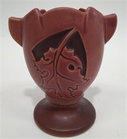 Vintage Roseville Raspberry Oak Leaf Vase 779-5