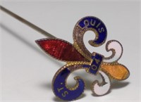 1904 St. Louis World's Fair Hat Pin Fleur-de-lis
