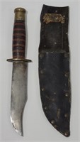 WWII Theatre Made Fighting Knife W/ Scabbard