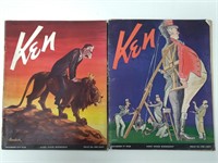 2 Ken 1938 Magazine Covers Military