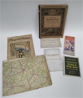 Lot of 7 Vintage WWII European & World Maps