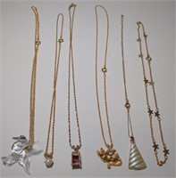 Lot of 6 Different Costume Jewelry Necklaces