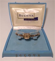 Vintage Woman's Gold Plated Bulova Wristwatch