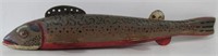 c.1920s Handpainted Fishing Decoy 11.75" Long.