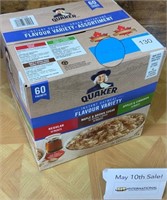 60 Variety Packs of Quaker Oatmeal (BB Oct/21)