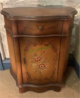 Side storage cabinet with one drawer over one