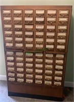 72 drawer file cabinet - file card size with