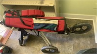 Sun Mountain golf bag cart - the V1 model - with a