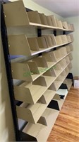 Adjustable height metal book shelf unit - 9 feet