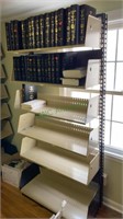 Metal book shelf unit - adjustable shelves. 36