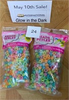 2 Packs of Glow in the Dark Beads