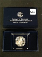 2000 P Library of Congress Silver Dollar Coin
