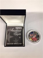 1999 American Eagle Silver Dollar in full color